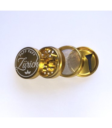 Paff Paff Grinder M/4-teilig Gold - Start bei Paff Paff